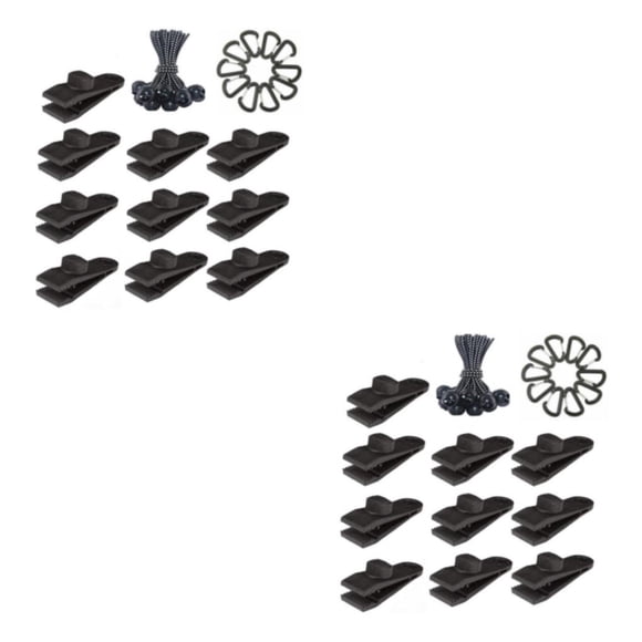 Soidarity Clips para lona de tienda, abrazaderas para lonas, parasol para exteriores, accesorio de soporte Type2 NO2