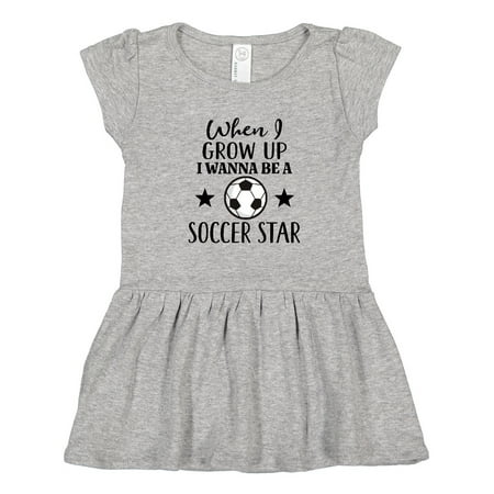 

Inktastic Future Soccer Star Girls Toddler Dress