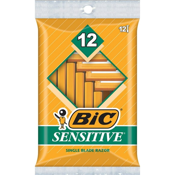 Bic Single Blade Shavers, Sensitive 12 ea (Pack of 4)