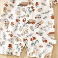thumbnail image 4 of Akiihool Cache-Couches Unis pour Bébés Garçons, Cache-Couches à Manches Longues (Brun, 3-6 Mois), 4 of 4
