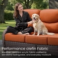 thumbnail image 4 of Bellefurn Outdoor Seat Cushions 22 X 24 X 6 inch for Patio Furniture,Outdoor Chair Cushions Outdoor Deep Seat Cushion with Water Resistant & Removable Cover Patio Cushions for Wicker Chair,Sofa,Couch, 4 of 12