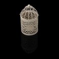 thumbnail image 5 of VogueV Vintage Birdcage Candle Lantern, White Iron Hanging Cage for Tea Lights, Rustic Wedding & Patio Décor, Freestanding Or Hanging Use, 1Pc Birdcage Shaped Iron Wind Lamp Candle Holder, 5 of 9