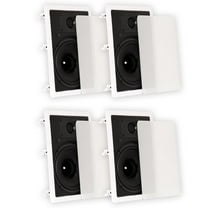 Theater Solutions TS80W In Wall 8" Speakers Surround Sound Home Theater 2 Pair Pack