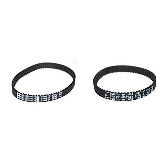 Replacement Part For Bissell Vacuum Cleaner 2 Geared Belts for Models 2007P, 2007, 20078, 2007F, 2007G, 2007H, 2007Q, 1964, 19862, 19863, 1986R, 1986V, 1986, 22839, 2283 # 1611129 & 1611130