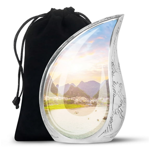 PARHUS Yulong River Cremation Urn, Large Urns for Human Ashes Adult Male, Urn for Ashes for Women, Burial Urns for Human Ashes, Funeral Urns for Human Ashes Adult, Large Human Urn 10 Inches