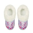 thumbnail image 2 of POLERO Adorable Axolotl Floral Print Fuzzy Slippers for Women Indoor Non-slip Thick Sole Winter House Slippers Home Shoes Gift for Women, Size 5-6, 2 of 7