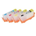 thumbnail image 1 of Encre de Recharge, Sans Fuite 4 Pcs Noir Bleu Magenta Jaune Réutilisable Impression Claire pour Remplacement 903,902,904,905,934 935,920, 1 of 8