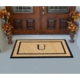 thumbnail image 5 of A1HC Natural Coir and Rubber Monogrammed Door Mat, 24x48 in, Thick Durable Thin Profile Welcome Mat for Front Porch & Entryway, 5 of 7