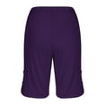 thumbnail image 6 of ABATAB Yoga Shorts for Women Tight Side Button Biker Shorts Solid Color High Waisted Gym Workout Athletic Running Shorts, 6 of 7