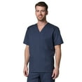 thumbnail image 1 of EON Men's COOLMAXÂ® V-Neck Mesh Panel Solid Scrub Top, 1 of 2