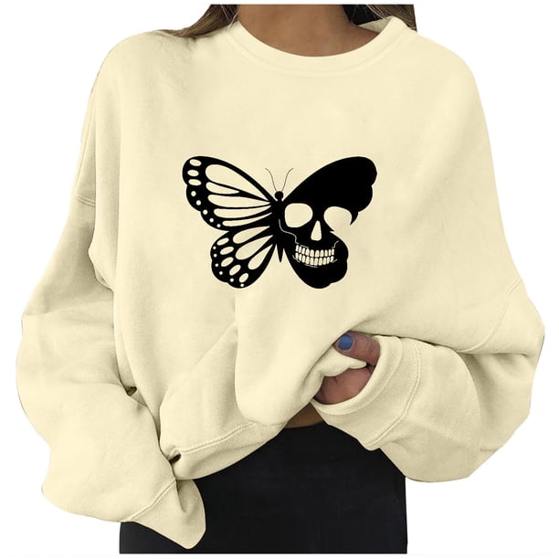 Tops para mujer, camisas, blusas, elegantes, informales, camisas de manga larga, estampado de moda, cuello redondo, camiseta suelta, blusa de otoño, jersey Odeerbi ODB-5