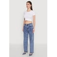 thumbnail image 3 of Womens WAX Acid Wash Straight Leg Jeans, 3 of 5