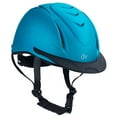 thumbnail image 2 of X Small Ovation Metallic Schooler Adjustable Horse Riding Helmet Teal, 2 of 2