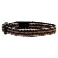 thumbnail image 1 of Preppy Rayures Colliers Ruban en Nylon Marron/kaki Sécurité Chat, 1 of 1