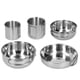 thumbnail image 2 of Juego de utensilios de cocina de acero inoxidable para exteriores, ollas de cocina portátiles para acampar, 5 piezas, vajilla, 2 of 5