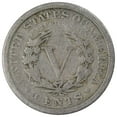 thumbnail image 2 of 1912 Liberty Head V Nickel 5 Cent Piece G Good 5c US Coin Collectible, 2 of 2