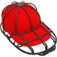 thumbnail image 1 of Jaula para lavar gorras de béisbol de ajuste universal, materiales plásticos de alta calidad que ahorran energía, limpiador y organizador de gorras de béisbol para adultos y niños (negro, 1 paquete), 1 of 6