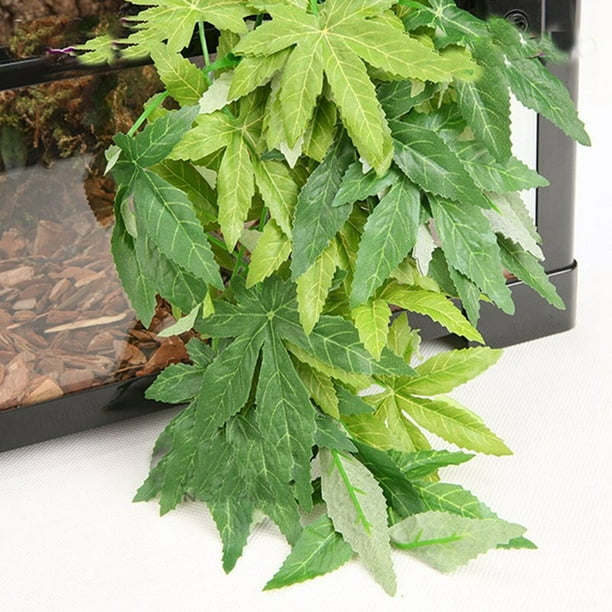 Reptile Plants Hanging Silk Terrarium Plants Fake Reptiles Climbing