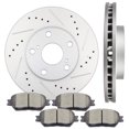 thumbnail image 3 of Brake Rotors Brakes Pads Kits,ECCPP 2pcs Front Discs Brake Rotors and 4pcs Ceramic Disc Brake Pads Set for 2002 2003 2004 2005 2006 for Toyota Camry, 3 of 5