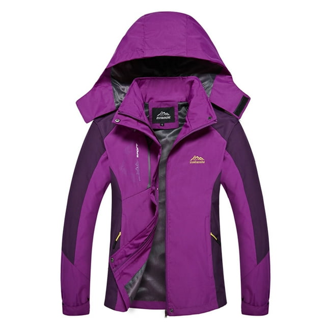Innerwin Manteau Imperméable Veste Homme Ski Neige Boutons Extérieur Femme Violet 2TG
