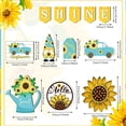 thumbnail image 3 of ¡Gran oferta! Bandeja escalonada de girasol de 12 piezas, artículos decorativos de madera para bandeja escalonada de verano, 3 of 5