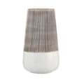 thumbnail image 6 of Sagebrook Home Stoneware Ceramic Vase - Textured Design for Home, Office, Living Room, Bedroom Decor -  Ivory & Tan, 10", 6 of 11