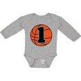 thumbnail image 3 of Inktastic Basketball 1st Birthday 1 Year Old Boys Long Sleeve Baby Bodysuit, 3 of 5