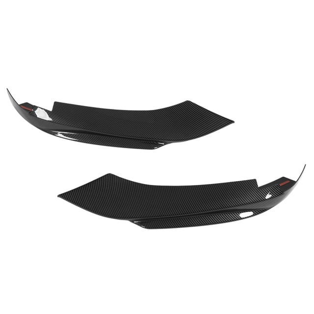 Alerón Del Labio Del Parachoques Delantero, Estilo De Fibra De Carbono Larga Durabilidad 1 Par Alerón Del Labio Del Parachoques Delantero Del Automóvil Superficie Lisa ANGGREK Car Front Bumper Lip Splitter