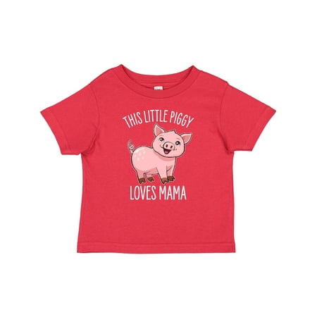 

Inktastic This Little Piggy Loves Mama- Cute Gift Baby Boy or Baby Girl T-Shirt
