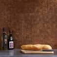 thumbnail image 4 of FASÄDE Hammered Decorative Vinyl Backsplash Panel in Antique Bronze (6X6 Inch Sample), 4 of 4