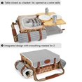 thumbnail image 3 of Set de Cesta de Picnic de Mimbre SatisInside para 2 con Mesa y Manta, 3 of 6