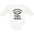 thumbnail image 3 of Inktastic Handpicked for Earth by My Brother in Heaven Angel Wings Boys or Girls Long Sleeve Baby Bodysuit, 3 of 5