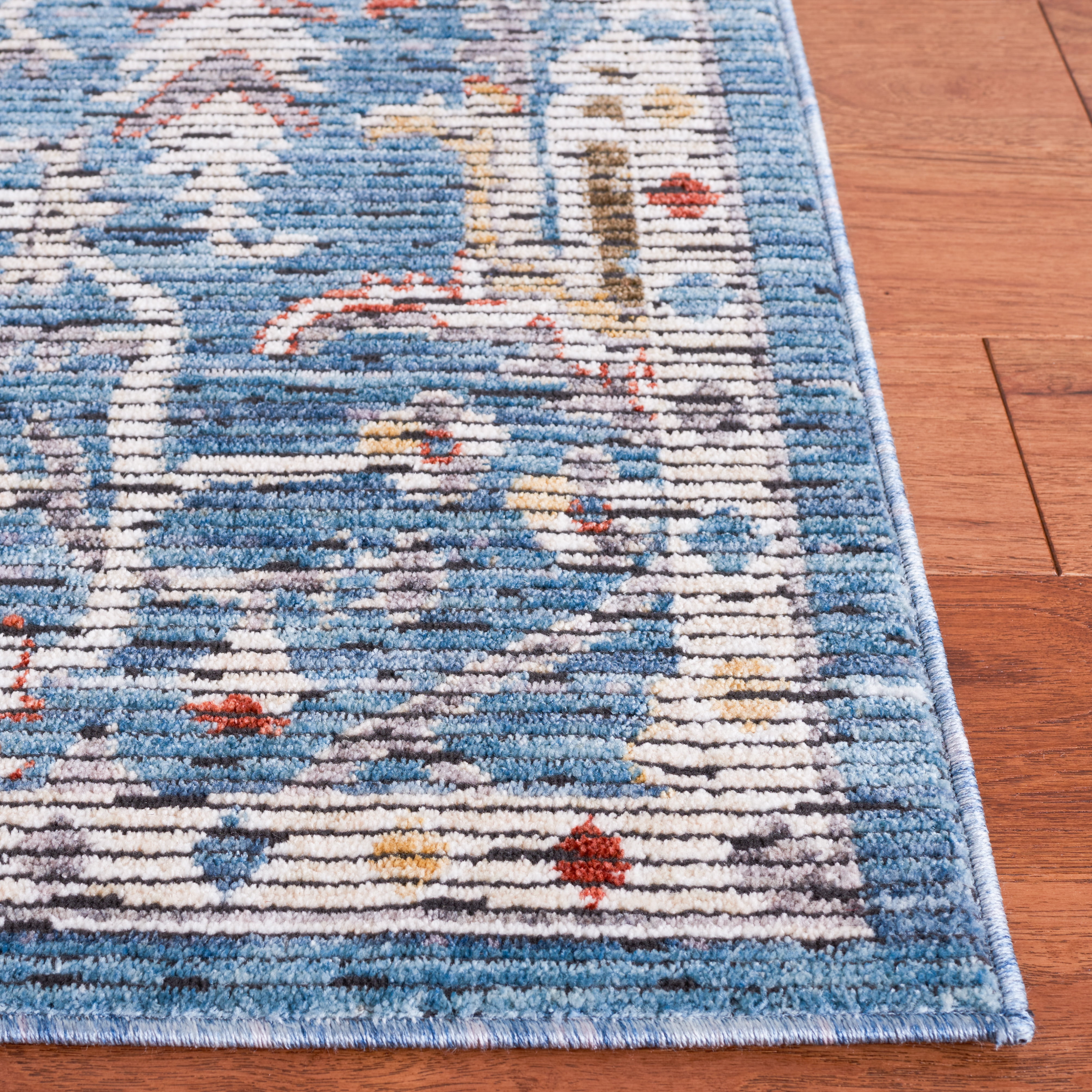 SAFAVIEH Sierra Jayma Abstract Area Rug, Blue/Ivory, 9' x 12'