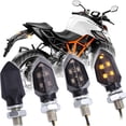 thumbnail image 1 of 4pcs universal mini led motorcycle turn signal lights waterproof 12v for harley kawasaki yamaha suzuki honda, 1 of 4