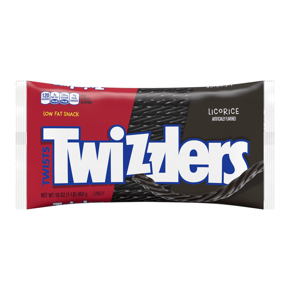 Twizzlers, Twists Licorice Flavored Chewy Candy, 16 Oz.
