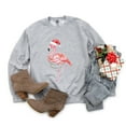 thumbnail image 5 of Flamingo Christmas Lights Watercolor - Sweatshirt, 5 of 9