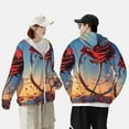 thumbnail image 4 of Gaeub Sunset Rose Elegance Men's and Women's UPF 50+ Long-Sleeved Sun Protection Clothing, Fishing Shirt Long Sleeve Zip-Medium, 4 of 7