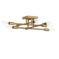 thumbnail image 2 of Lyrique 8-Light Ceiling Light in Warm Brass, 2 of 5