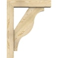 thumbnail image 3 of Ekena Millwork 6"W x 26"D x 34"H Funston Block Rough Sawn Bracket w/ Offset Brace, Douglas Fir, 3 of 25