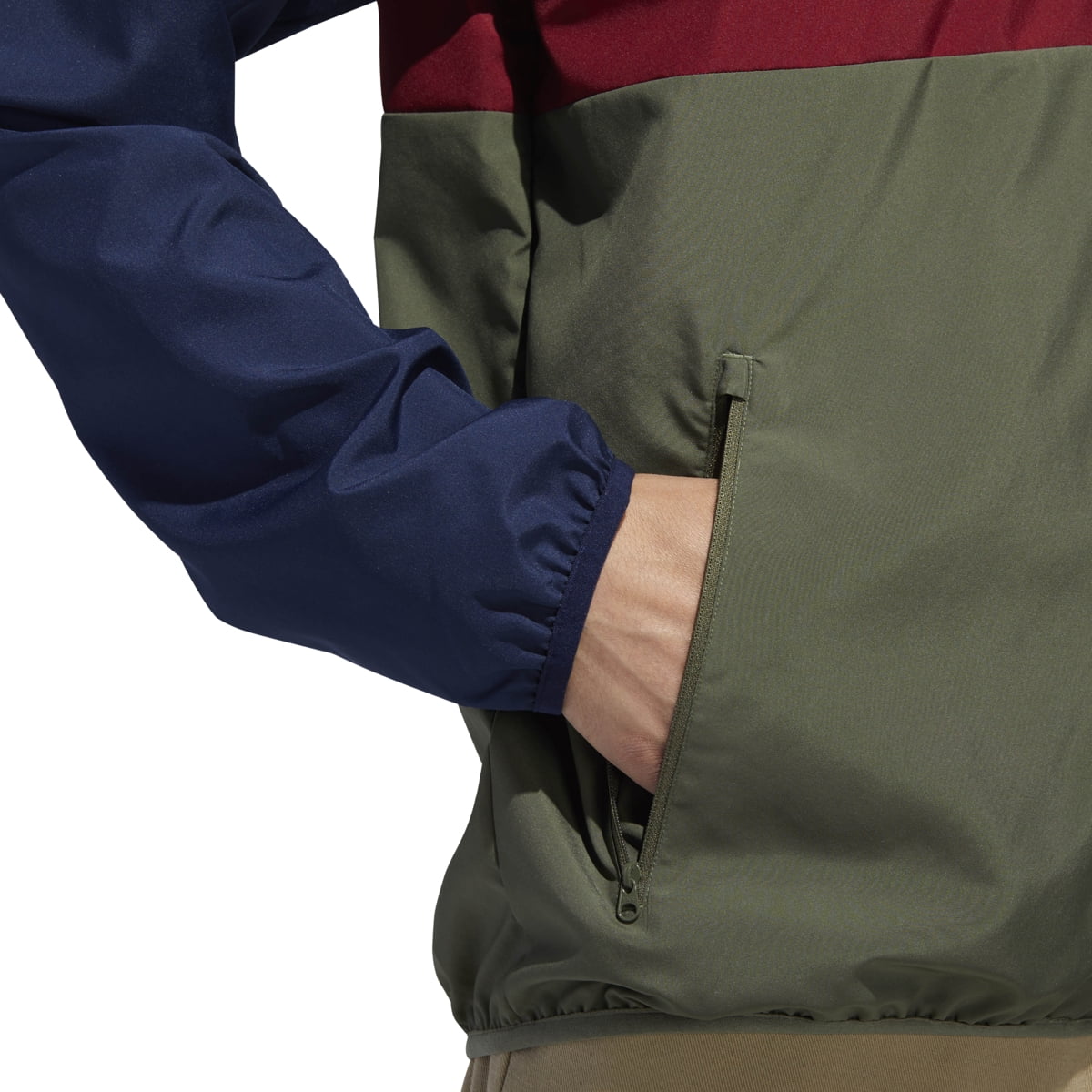 adidas blackbird navy & green packable windbreaker jacket