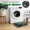 thumbnail image 3 of SORONO KATE 9'x12' Floral Area Rugs for Living Room, Machine Washable Oriental Vintage Distressed Non Slip Soft Indoor Area Carpet, Turquoise, 3 of 7