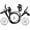 Black, variant on moobody Bicycle Hydraulic Disc Brakes Front Rear Calipers Set for MTB Mountain Bike Left Right Brake Lever Kit with 160mm Disc Rotor