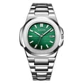 thumbnail image 2 of Resicozy Watch for Men and Women Stainless Steel Business Wrist Watch Date Display Waterproof Classic Casual Wristwatch E One Size, 2 of 3