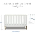 Delta Children Hendrix 4in1 Convertible Crib, Greenguard Gold