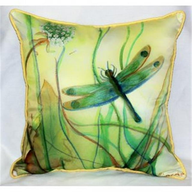 Betsy Drake ZP187 Betsys Coussin de Libellule- 22 x 22 Po.