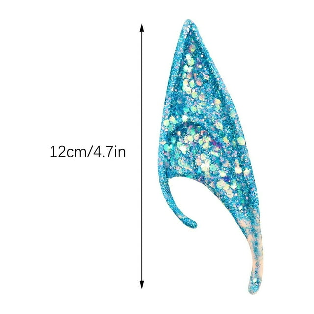 Artificial Flowers Halloween Ears COSPLAY Props Party Ears City Pointed Ears(12cm)