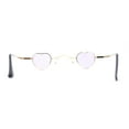thumbnail image 4 of Tiny Heart Shape Pop Hippie Color Metal Rim Sunglasses Gold - Purple, 4 of 4