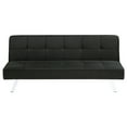 thumbnail image 4 of Joel Upholstered Tufted Convertible Sofa Bed Black, 4 of 9
