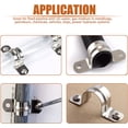 thumbnail image 4 of GHSDFBB 25 Pcs Sangle de Tuyau Rigide en Acier Inoxydable, Pince de Support en U à 2 Trous Clips de Tension pour Tube (5mm), 4 of 6