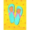 thumbnail image 1 of Flip Flops Yellow Flag - Garden Size, 1 of 1